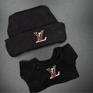 Labubu Clothes Beanie and Shirt - Black (DOLL NOT INCLUDED) - LC-001